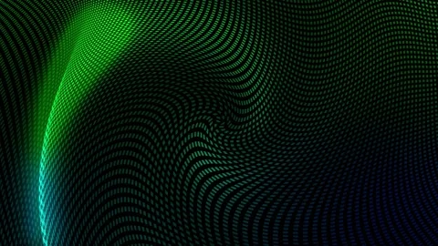 Abstract animated background, looping moving glowing lines consisting of points Видео 160128710