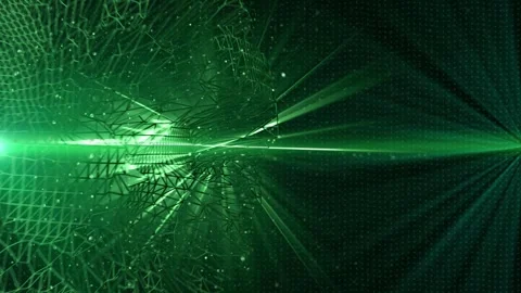 Abstract animated background made of triangle grids and dots Stock Footage 316822328