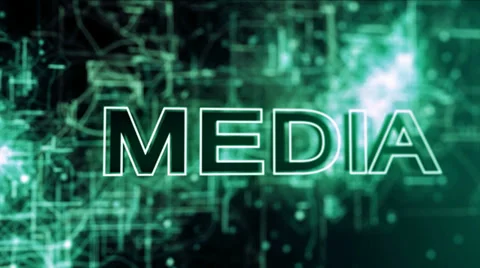 Abstract animated background of a media concept. Stock Footage 36552892