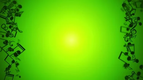 Abstract animated background with moving colorful music notes. Stock Footage 73378115