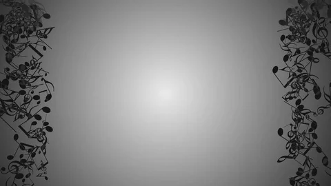 Abstract animated background with moving colorful music notes. Stock Footage 73378118
