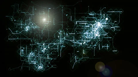 Abstract animated background of a network concept. Stock Footage 36553594