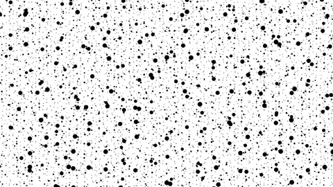 Abstract animated background with random black dots moving on white noise Stock Footage 340383449