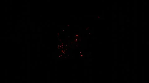 Abstract animated background red blinking grid on black background. 3d render lo Stock Footage 308396573