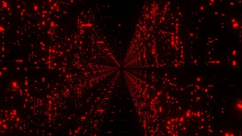 Abstract animated background red blinking grid on black background. 3d render lo 스톡 동영상 308396586