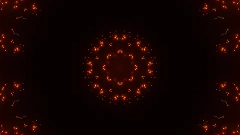 Abstract animated background. red flashing patterns and lines on black backgroun Stock Footage 302063543