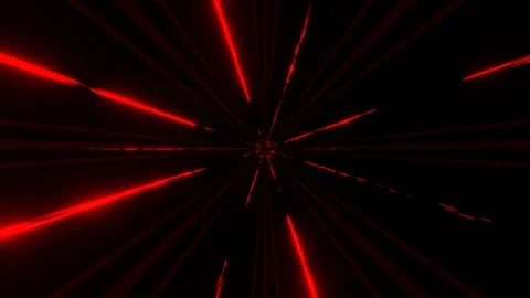 Abstract animated background. red flashing patterns and lines on black backgroun Stock-Footage 305837241