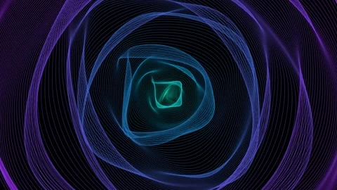 Abstract animated background simulating energy waves Stock Footage 140188543