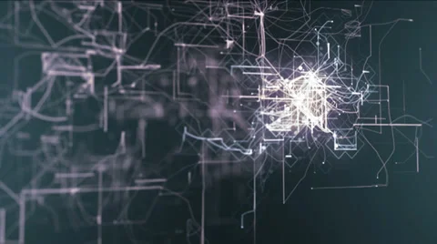 Abstract animated background of a technology concept. Stock Footage 36553519