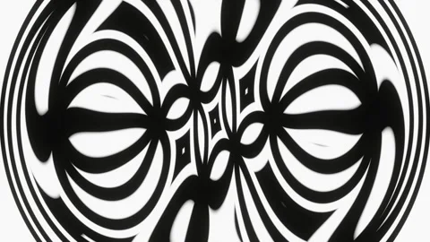 Abstract animated background transition with white and black pixel figures and C Stock Footage 248604729