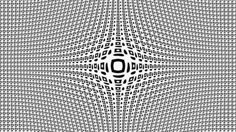 Abstract animated background transition with white and black pixel figures and C Stock Footage 248604860