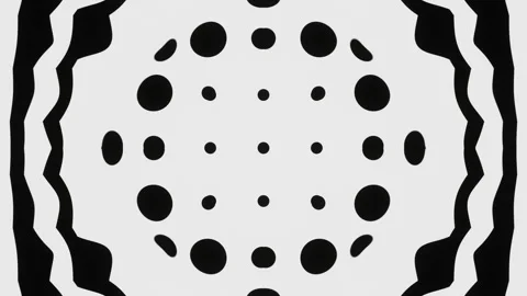 Abstract animated background transition with white and black pixel figures and C Stock Footage 248604875