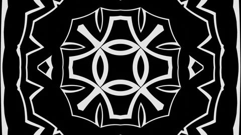 Abstract animated background transition with white and black pixel figures and C Stock Footage 248604939