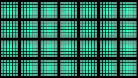 Abstract animated background in turquoise pattern - brightening from back Stock Footage 151625646