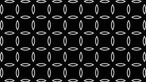 Abstract animated background with white and black figures and CGI motion graphic Stock Footage 248604798
