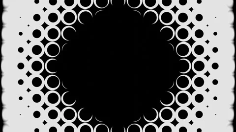 Abstract animated background with white and black figures and CGI motion graphic Stock Footage 248604910