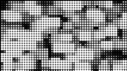 Abstract animated background with white dots chaotic lighting up and fading Stock Footage 282544338