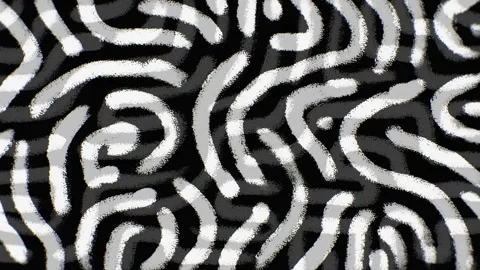 Abstract animated background of white grunge brush strokes. Stock Footage 307566574