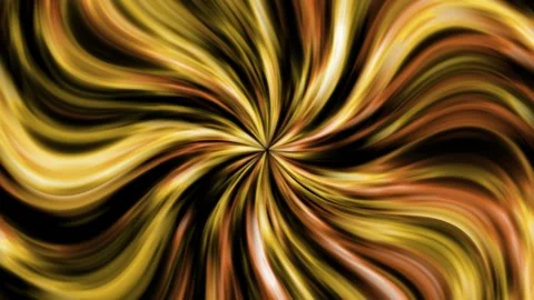 Abstract animated background with yellow and orange swirling lines. Background Stock Footage 273168979