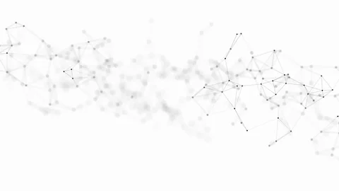 Abstract animated black and white background. Lines, points, polygons. Stock Footage 121880652