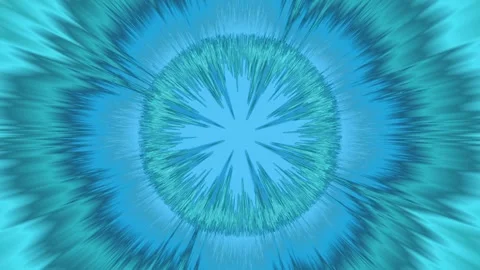 Abstract animated blue green background in flower shape. Stock Footage 311012613