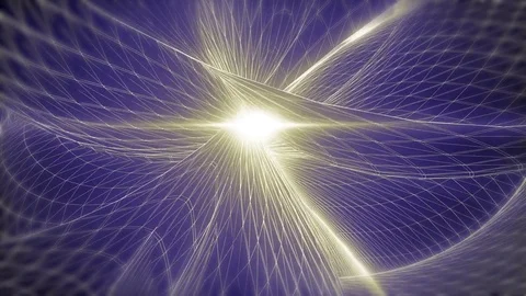 Abstract animated blue motion background of spinning spheres with lines and w Stock Footage 82443080