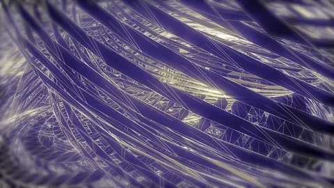 Abstract animated blue motion background of spinning spheres with lines and w Stock Footage 82457286
