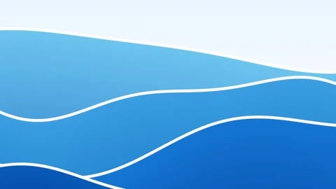 Abstract animated blue wave background illustration loop Stock Footage 334927110