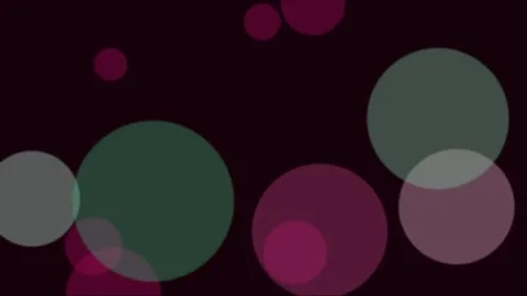 Abstract animated bokeh circles floating and overlapping Stock Footage 340768543