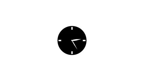 Abstract animated of clock icon animation background Vídeos de archivo 336549359