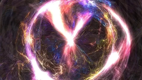 Abstract animated colored motion background of spinning spheres. Stock Footage 82682100