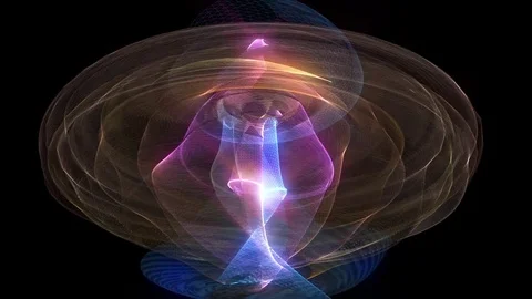 Abstract animated colored motion background of spinning spheres. 動画素材 82685892