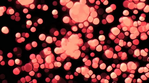 Abstract animated computer screen saver with red balls Stock Footage 92335261