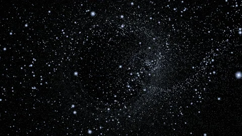 Abstract animated computer screen screen saver of the universe star Stock Footage 92337906