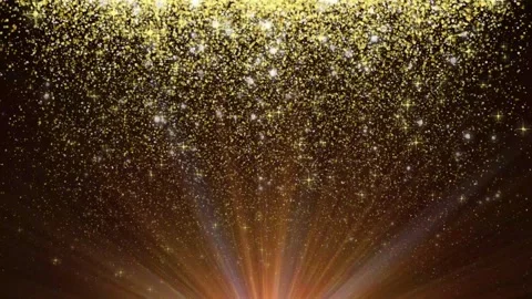 Abstract animated concept featuring golden particles rising upwards for bir.. Stock Footage 339436464