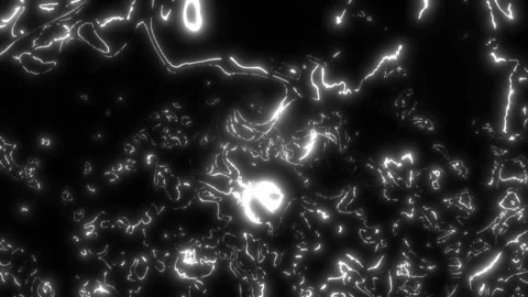 Abstract animated contour topographic map. Moving waves on black background. Stock Footage 311522704