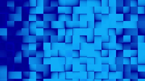 Abstract animated dark blue gradient mosaic motion background video loop 4K Stock Footage 339281967