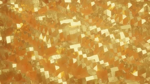 Abstract animated deforming low poly surface with texture. looped three-dimensio Stock Footage 151809999