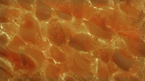 Abstract animated deforming surface with texture. looped three-dimensional backg Stock-Footage 151810025