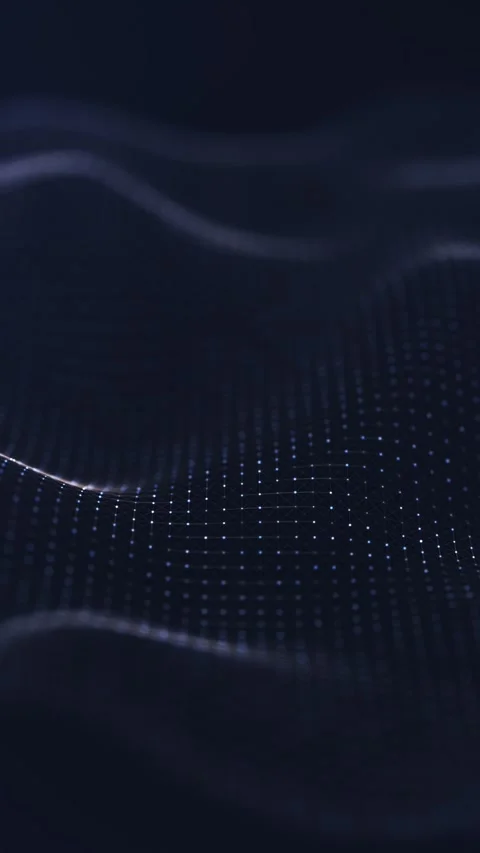 Abstract animated digital background featuring flowing blue motion lines Stock Footage 281237754