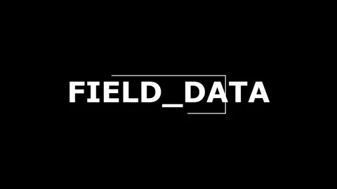 Abstract animated 'FIELD DATA' text, modern digital technology concept for .. Vídeo Stock 330279924
