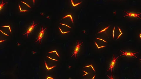 Abstract Animated Glowing Pattern Stockbeeldmateriaal 318106281