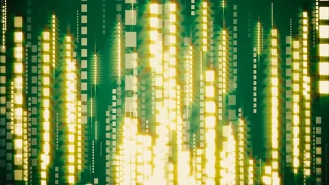 Abstract animated green background with glowing stripes Stock Footage 196950597