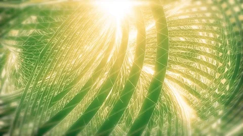 Abstract animated green motion background of spinning spheres with lines and  動画素材 82447778