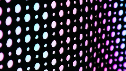Abstract Animated Grid of Floating Dots Stock Footage 304918090