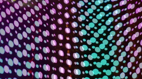 Abstract Animated Grid of Floating Dots and Spots Background Stock Footage 304987325