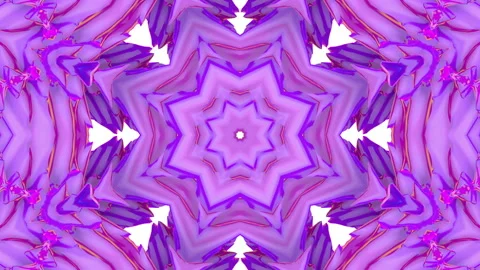 Abstract animated kaleidoscope pattern. 3d render Video stock 139500930