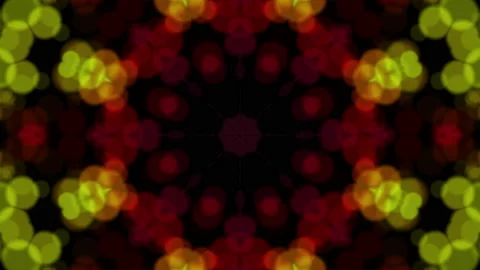 Abstract animated kaleidoscope pattern. Abstract three-dimensional background. 3 Stock Footage 125001387