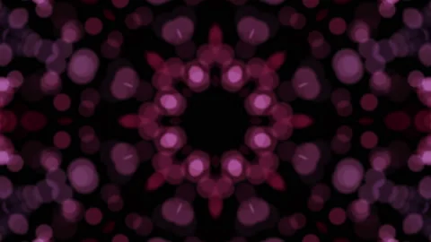 Abstract animated kaleidoscope pattern. Abstract three-dimensional background. 3 Stock Footage 125001565