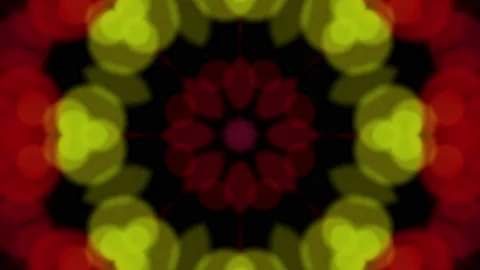 Abstract animated kaleidoscope pattern. Abstract three-dimensional background. 3 Stock Footage 125001621